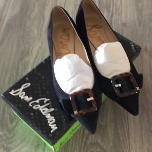 Sam Edelman black suede flats